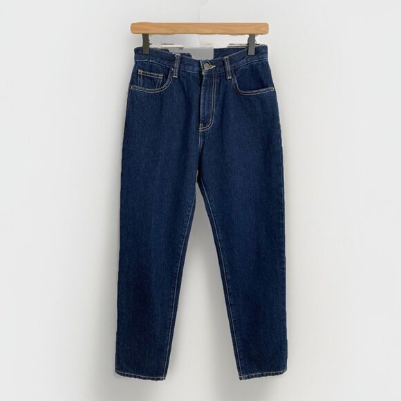 Current/Elliott Jeans Women’s 26 Blue Denim Straight Leg Mid Rise Designer - Picture 1 of 13